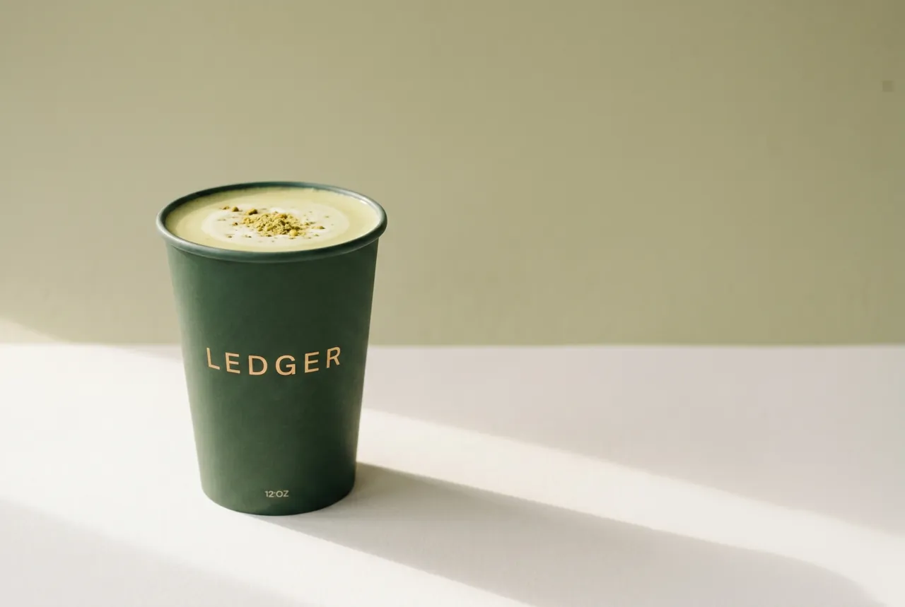 Pistachio latte